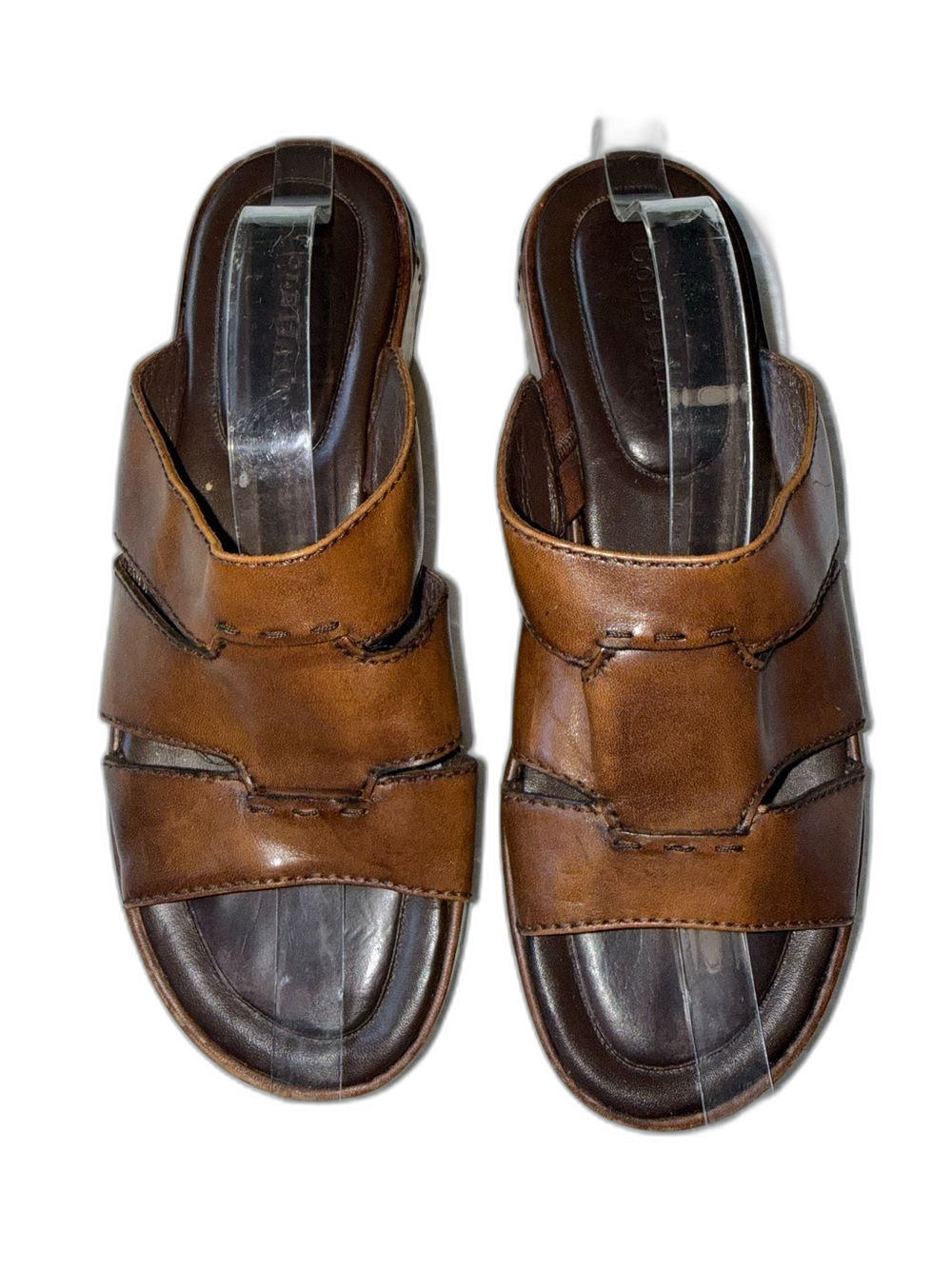 Cole Haan Sandals Women’s 7 Leather Slide Brown !